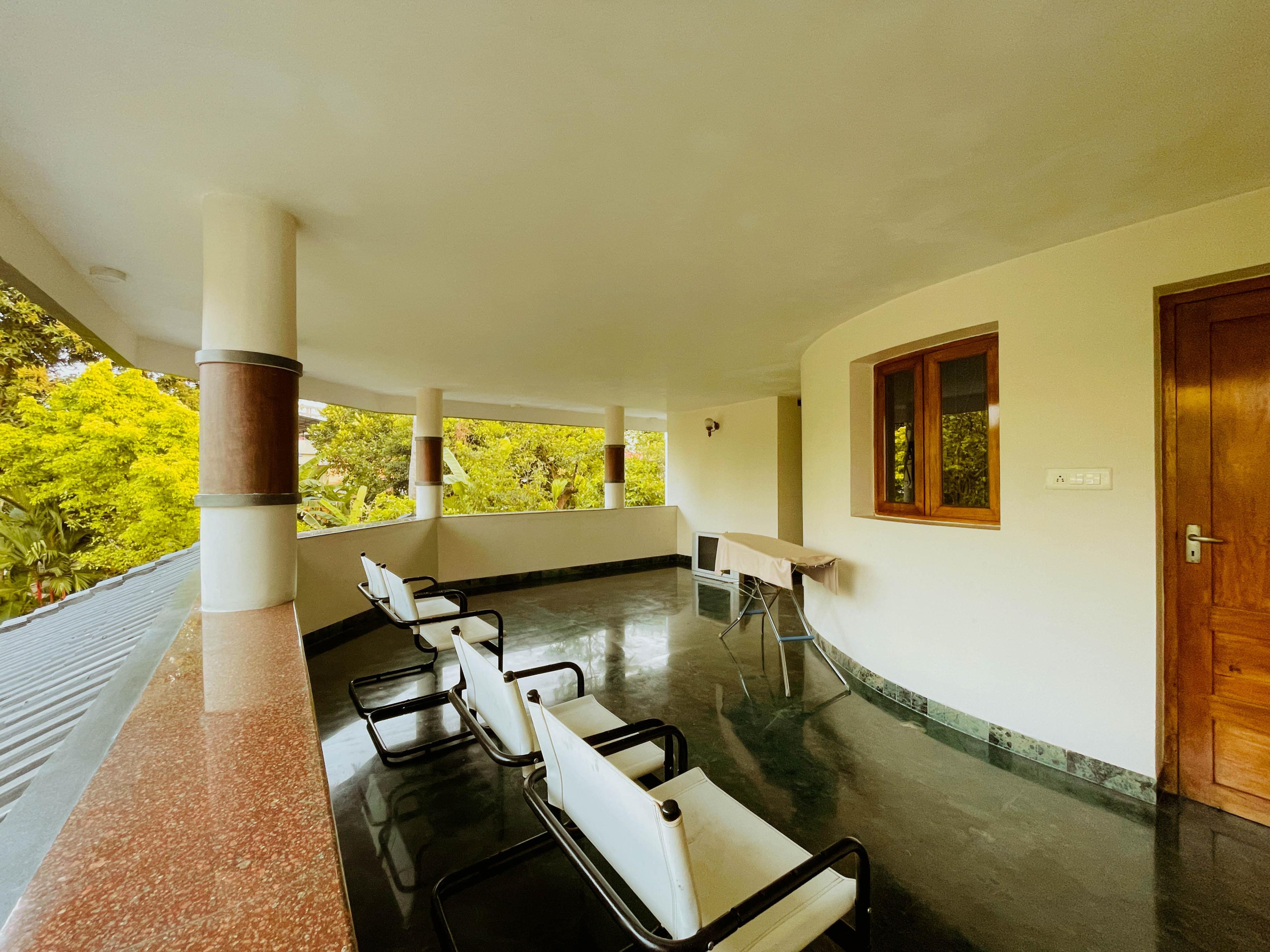 Path leading to the entrance of Upavan Villa
