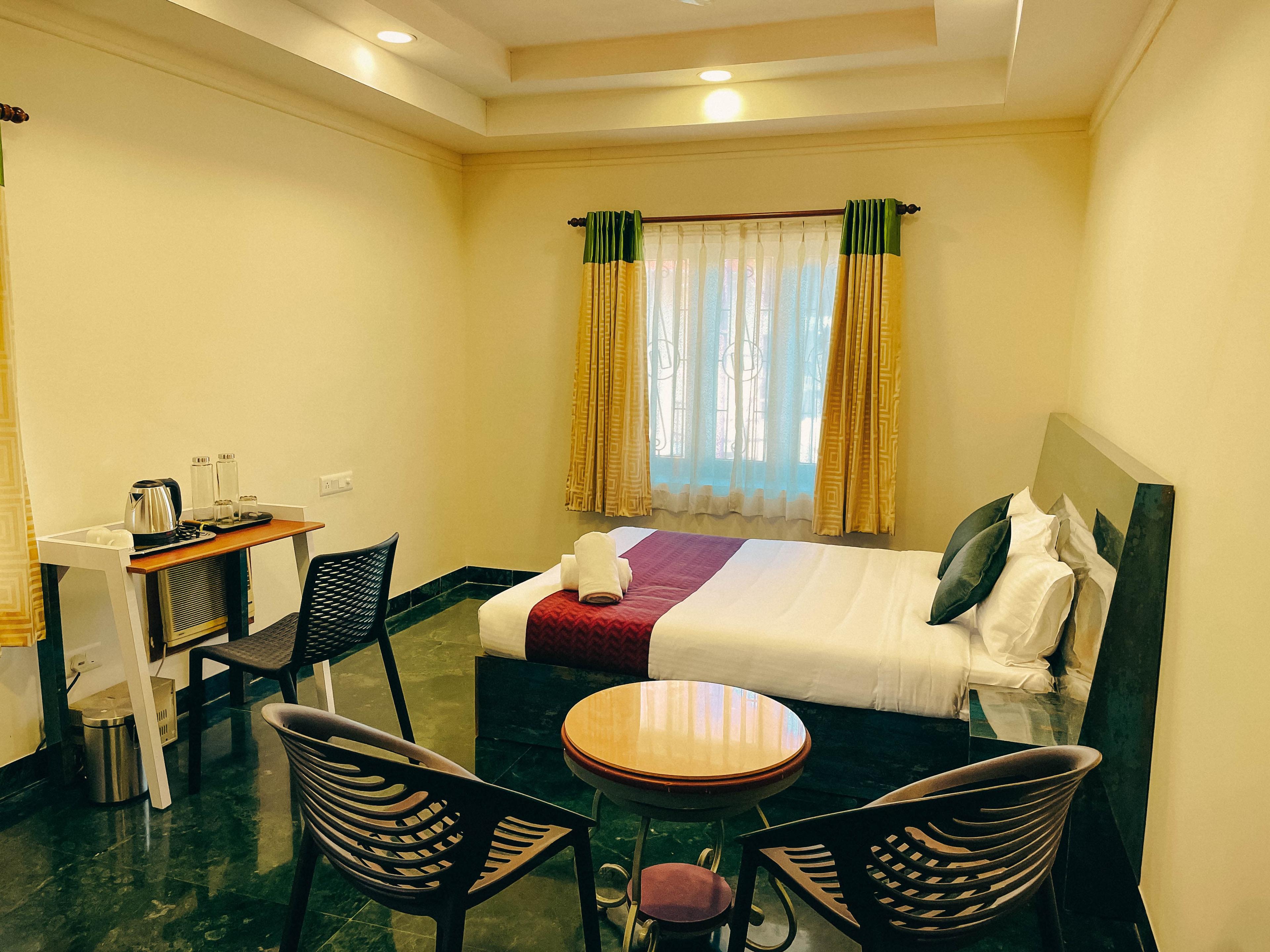 Spacious kitchen in Upavan Villa for guest use